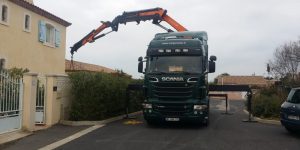 Cargomatic transport grue lames terrasses