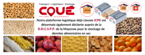 La plateforme logistique Transports Coué classee DDCSPP de la Mayenne