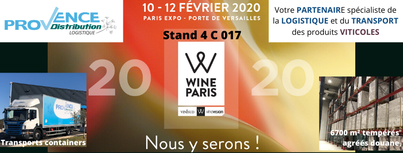Provence Distribution Logistique au salon Wine Paris 2020